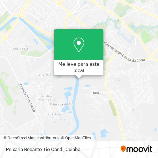 Peixaria Recanto Tio Candi mapa