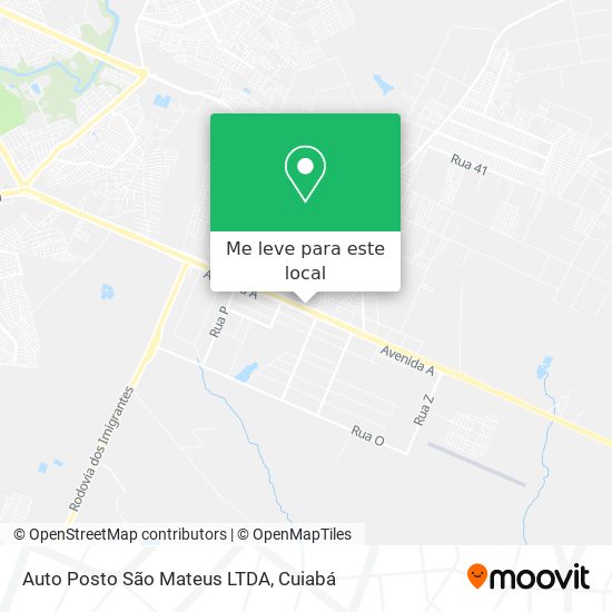 Auto Posto São Mateus LTDA mapa