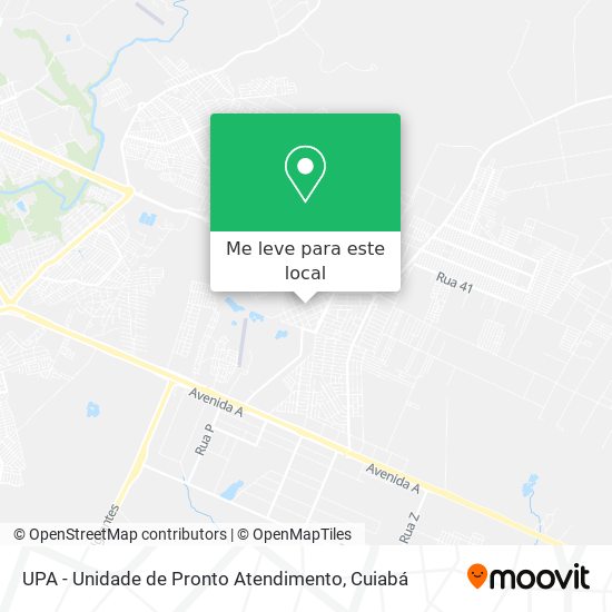 UPA - Unidade de Pronto Atendimento mapa