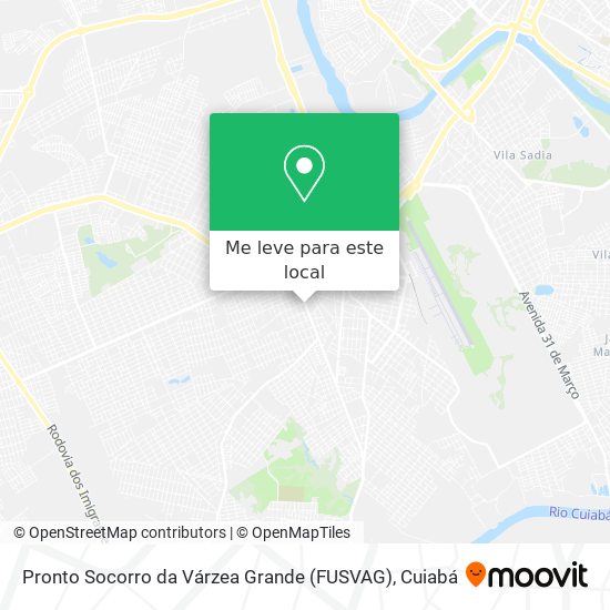 Pronto Socorro da Várzea Grande (FUSVAG) mapa