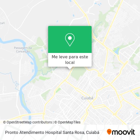 Pronto Atendimento Hospital Santa Rosa mapa