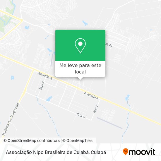 Associação Nipo Brasileira de Cuiabá mapa