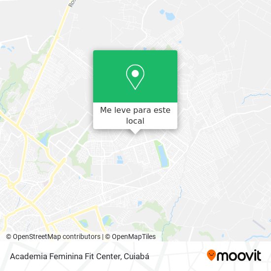 Academia Feminina Fit Center mapa
