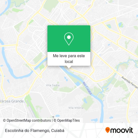Escolinha do Flamengo mapa