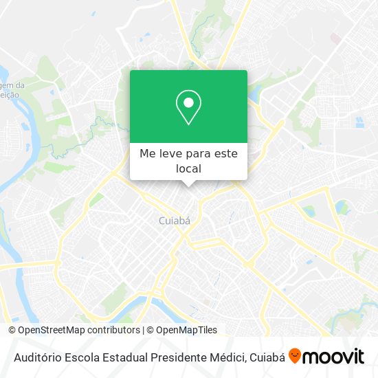 Auditório Escola Estadual Presidente Médici mapa