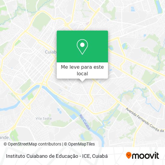 Instituto Cuiabano de Educação - ICE mapa