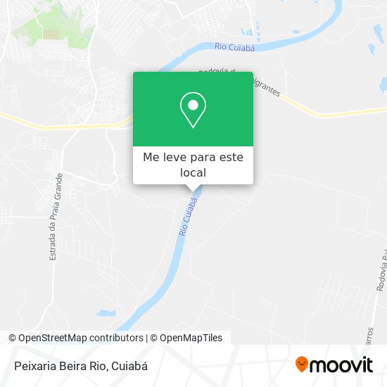 Peixaria Beira Rio mapa