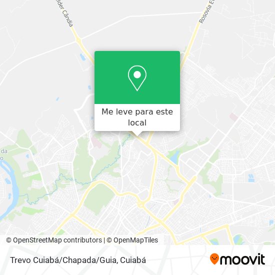 Trevo Cuiabá/Chapada/Guia mapa