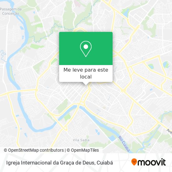 Igreja Internacional da Graça de Deus mapa