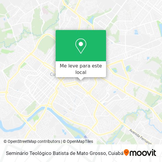 Seminário Teológico Batista de Mato Grosso mapa