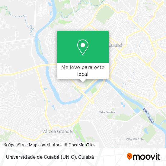 Universidade de Cuiabá (UNIC) mapa
