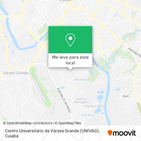 Centro Universitário de Várzea Grande (UNIVAG) mapa