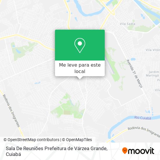 Sala De Reuniões Prefeitura de Várzea Grande mapa