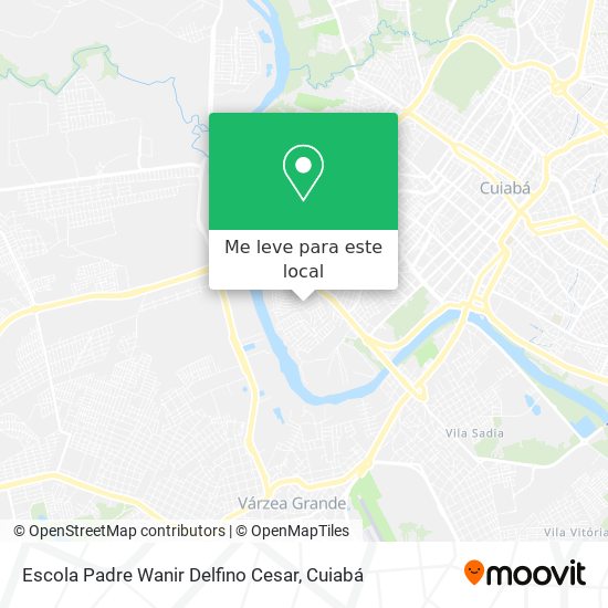 Escola Padre Wanir Delfino Cesar mapa
