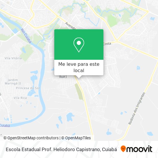 Escola Estadual Prof. Heliodoro Capistrano mapa