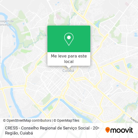 CRESS - Conselho Regional de Serviço Social - 20• Região mapa