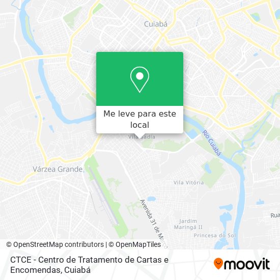 CTCE - Centro de Tratamento de Cartas e Encomendas mapa