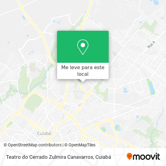 Teatro do Cerrado Zulmira Canavarros mapa