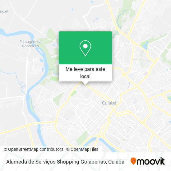 Alameda de Serviços Shopping Goiabeiras mapa
