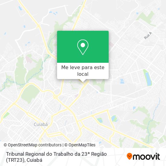 Tribunal Regional do Trabalho da 23ª Região (TRT23) mapa