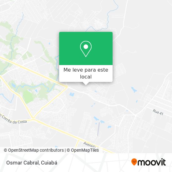 Osmar Cabral mapa