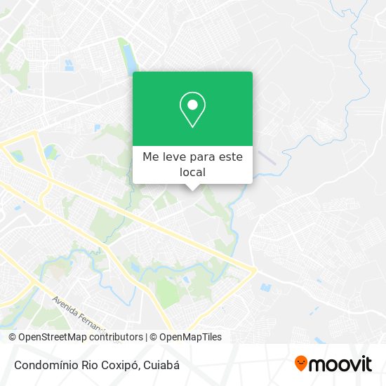 Condomínio Rio Coxipó mapa