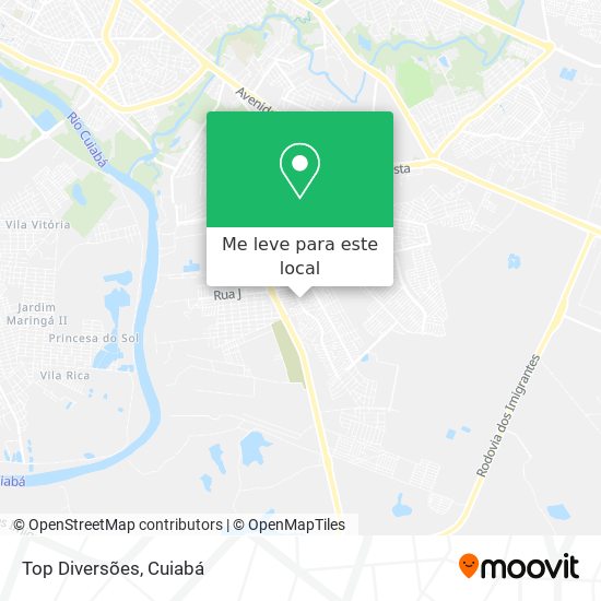 Top Diversões mapa