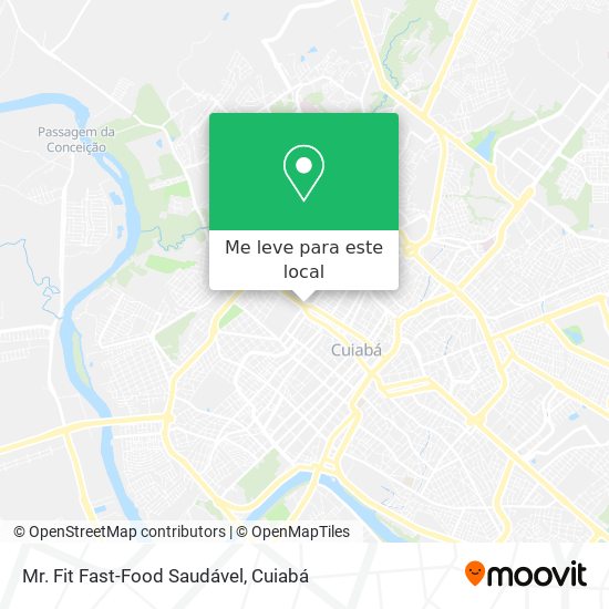 Mr. Fit Fast-Food Saudável mapa