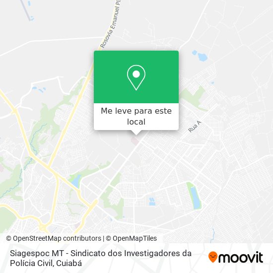 Siagespoc MT - Sindicato dos Investigadores da Polícia Civil mapa