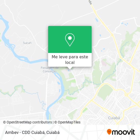 Ambev - CDD Cuiabá mapa
