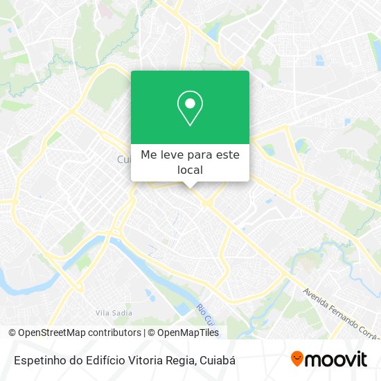 Espetinho do Edifício Vitoria Regia mapa