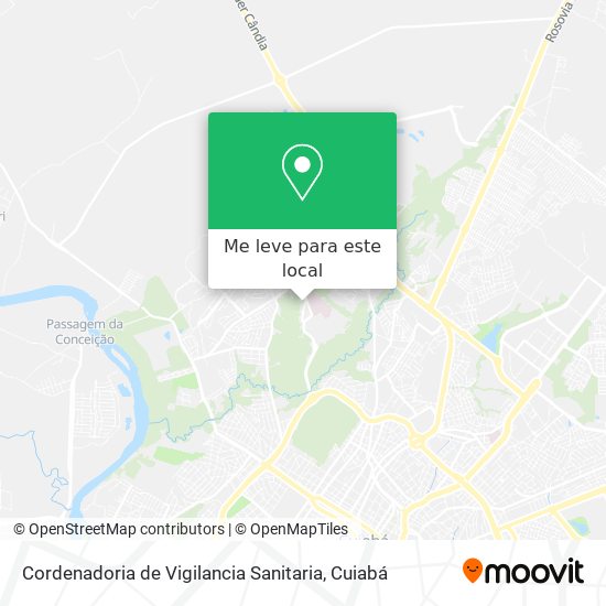Cordenadoria de Vigilancia Sanitaria mapa