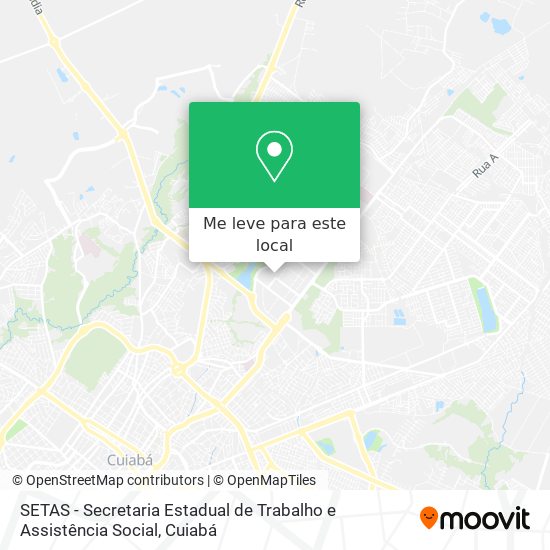 SETAS - Secretaria Estadual de Trabalho e Assistência Social mapa