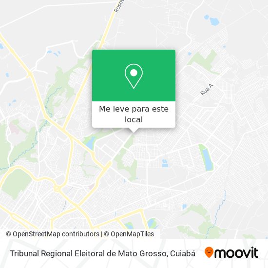 Tribunal Regional Eleitoral de Mato Grosso mapa