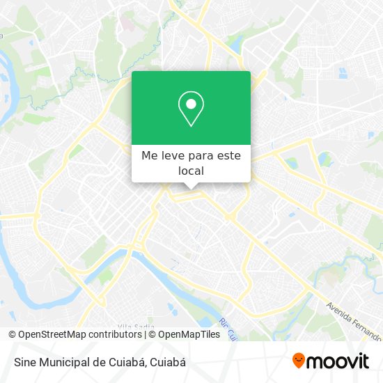 Sine Municipal de Cuiabá mapa