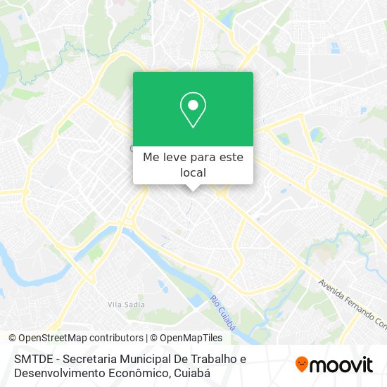 SMTDE - Secretaria Municipal De Trabalho e Desenvolvimento Econômico mapa
