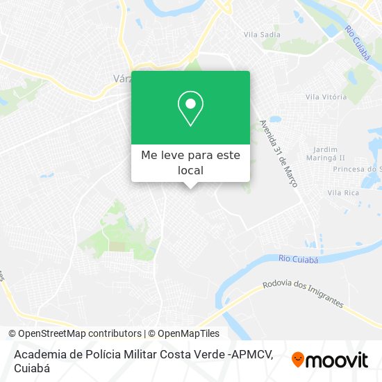 Academia de Polícia Militar Costa Verde -APMCV mapa