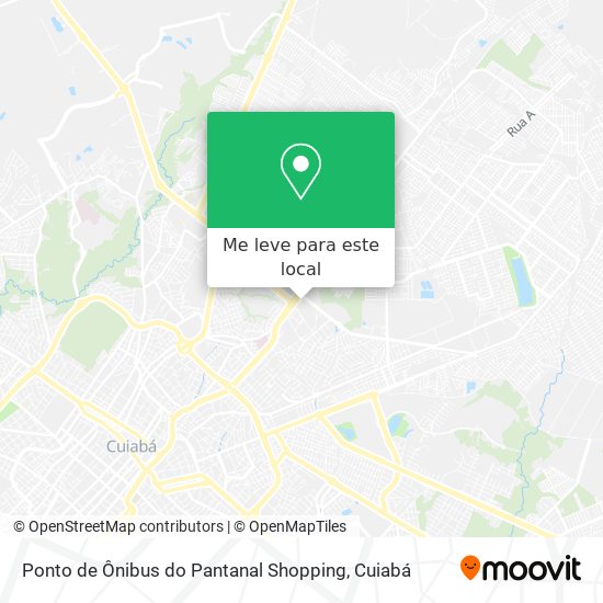 Ponto de Ônibus do Pantanal Shopping mapa