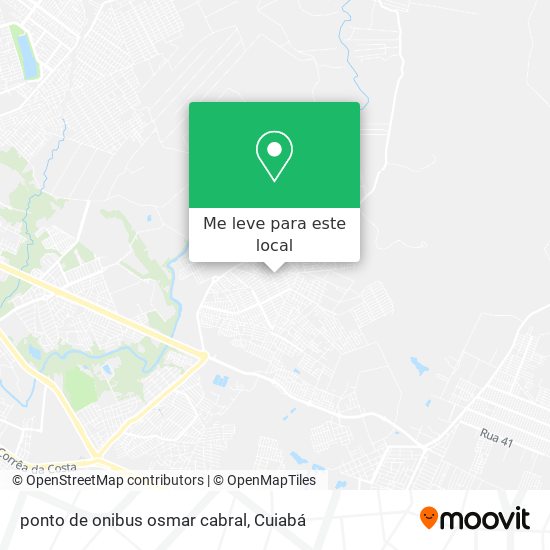 ponto de onibus osmar cabral mapa