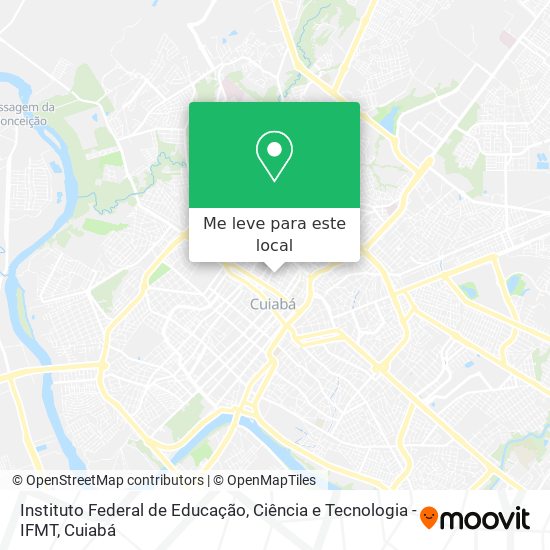 Instituto Federal de Educação, Ciência e Tecnologia - IFMT mapa