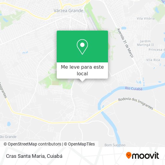 Cras Santa Maria mapa