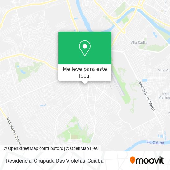 Residencial Chapada Das Violetas mapa