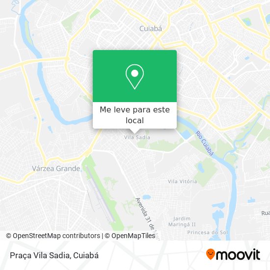Praça Vila Sadia mapa