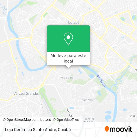 Loja Cerâmica Santo André mapa
