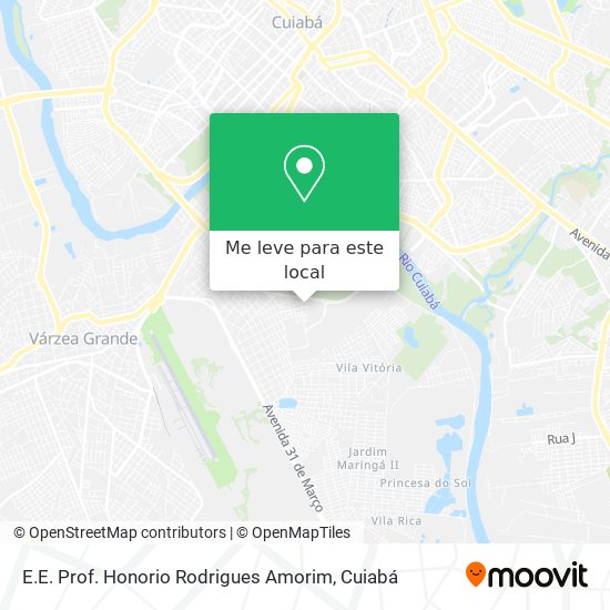 E.E. Prof. Honorio Rodrigues Amorim mapa