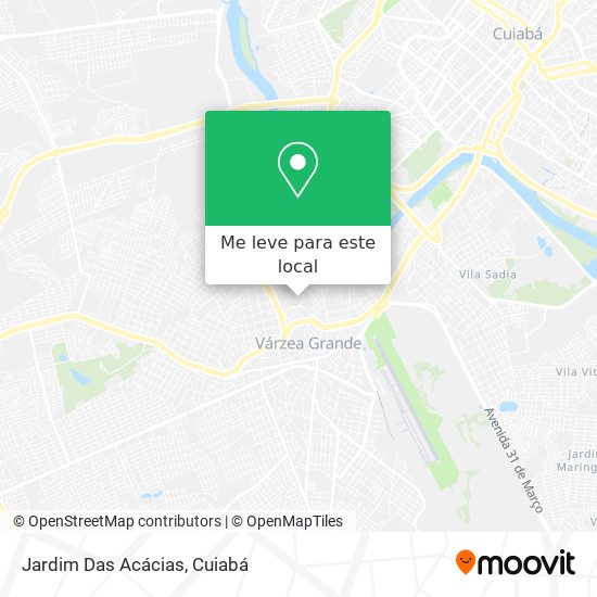 Jardim Das Acácias mapa