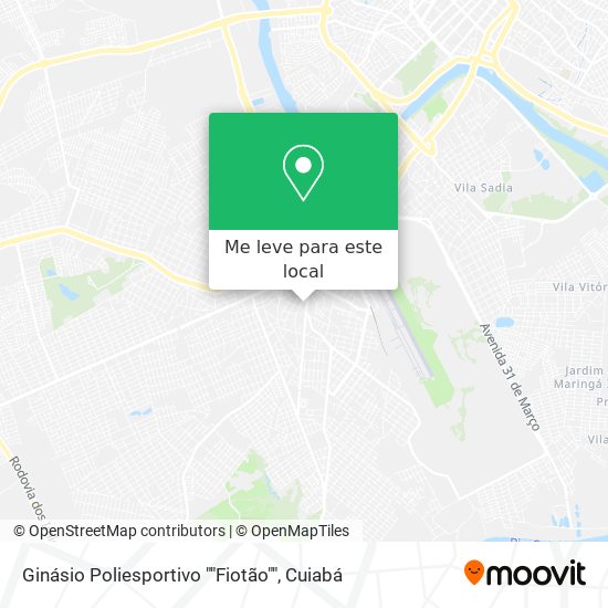 Ginásio Poliesportivo ""Fiotão"" mapa