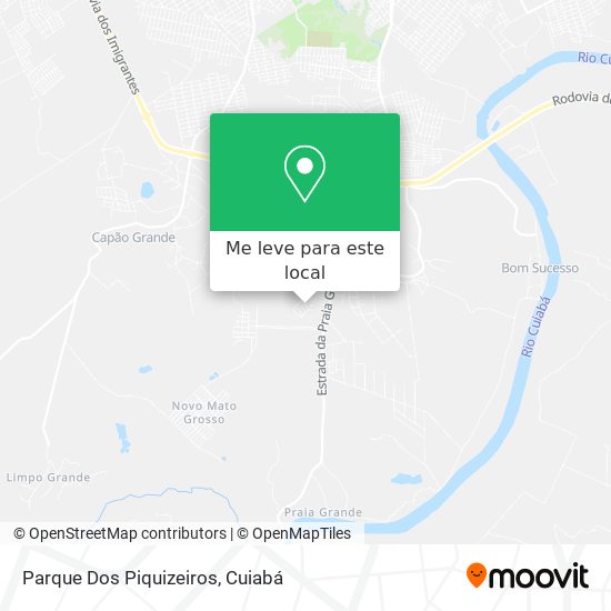 Parque Dos Piquizeiros mapa