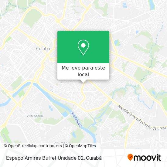 Espaço Amires Buffet Unidade 02 mapa