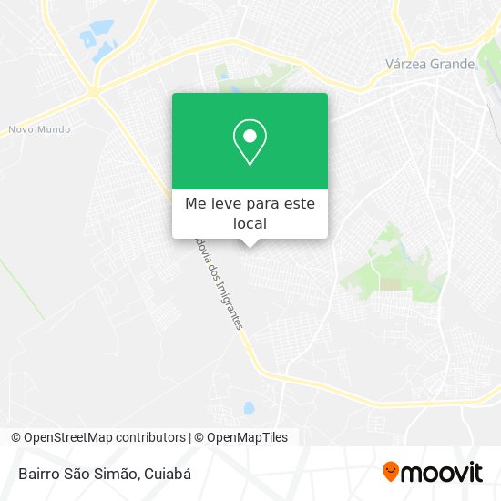 Bairro São Simão mapa